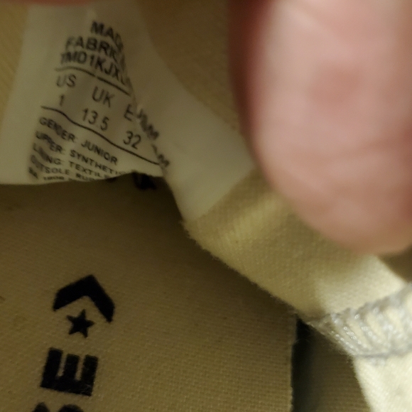 Converse All-Star Kids Gold Glitter Lo-Tops - Picture 8 of 8